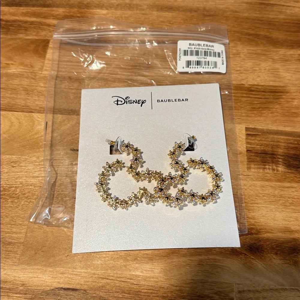 BaubleBar Disney Mickey Mouse Let It Glow Earrings-Statement Snowflake Earrings - Picture 7 of 7